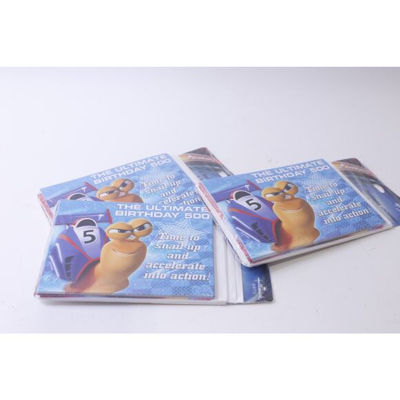 Turbo Snail, Party Invitations, DreamWorks, Hallmark, Movie, ~ 250113-WH 36 - Picture 1 of 2